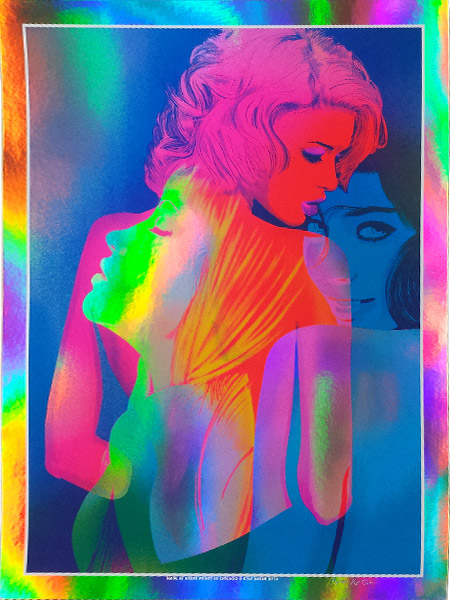 Girls Rainbow Foil Art Print
